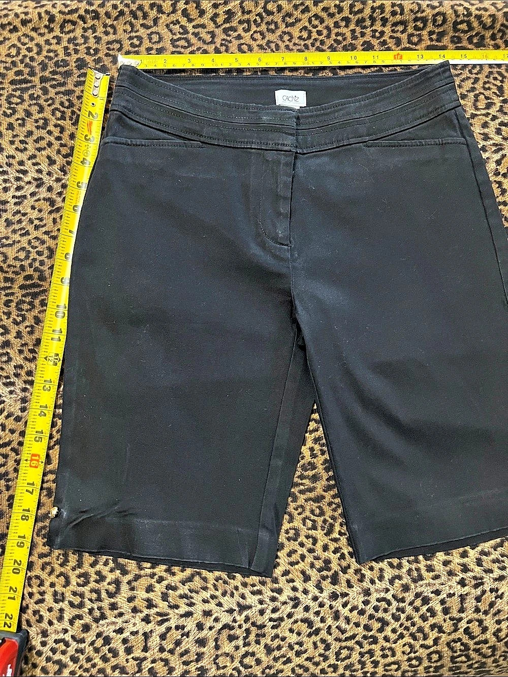 Cache Bermuda Shorts Black Size 4